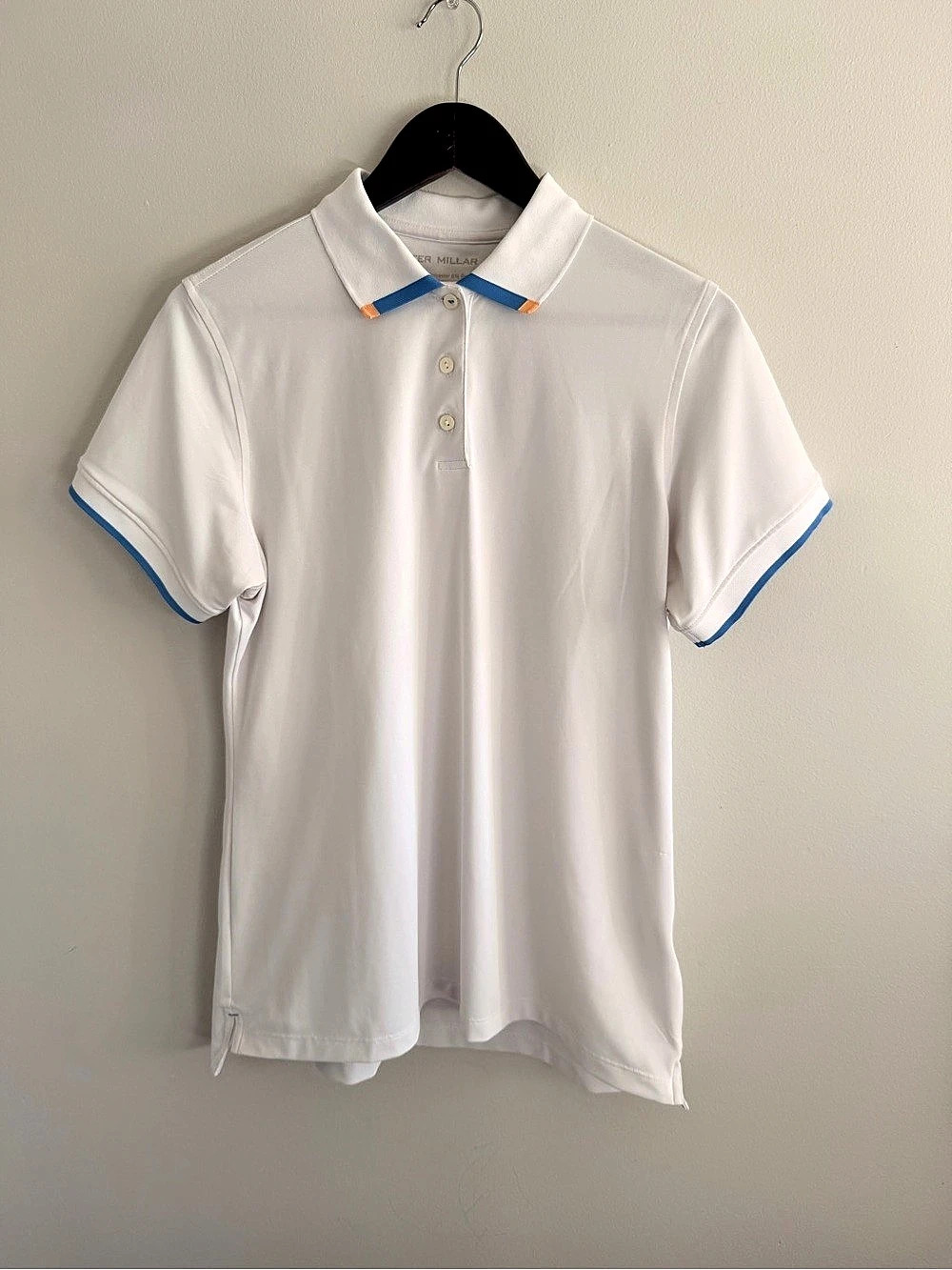 Peter Millar Whitworth Sport Mesh Polo Sport Mesh Polo in White Size Large